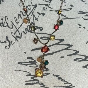 Elegant Multicolor Gemstone Necklace